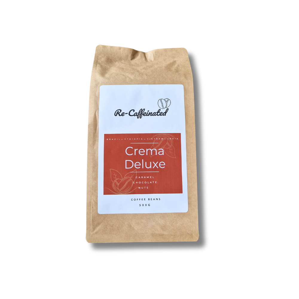 Re-Caffeinated Coffee Beans - Crema Deluxe Blend