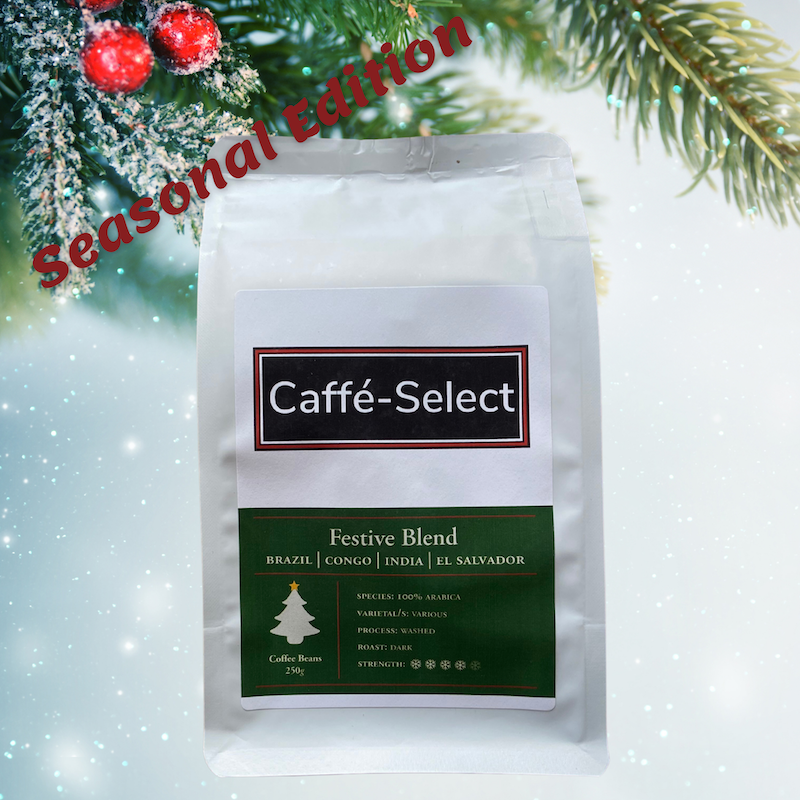 caffé-select seasonal coffee beans - festive blend